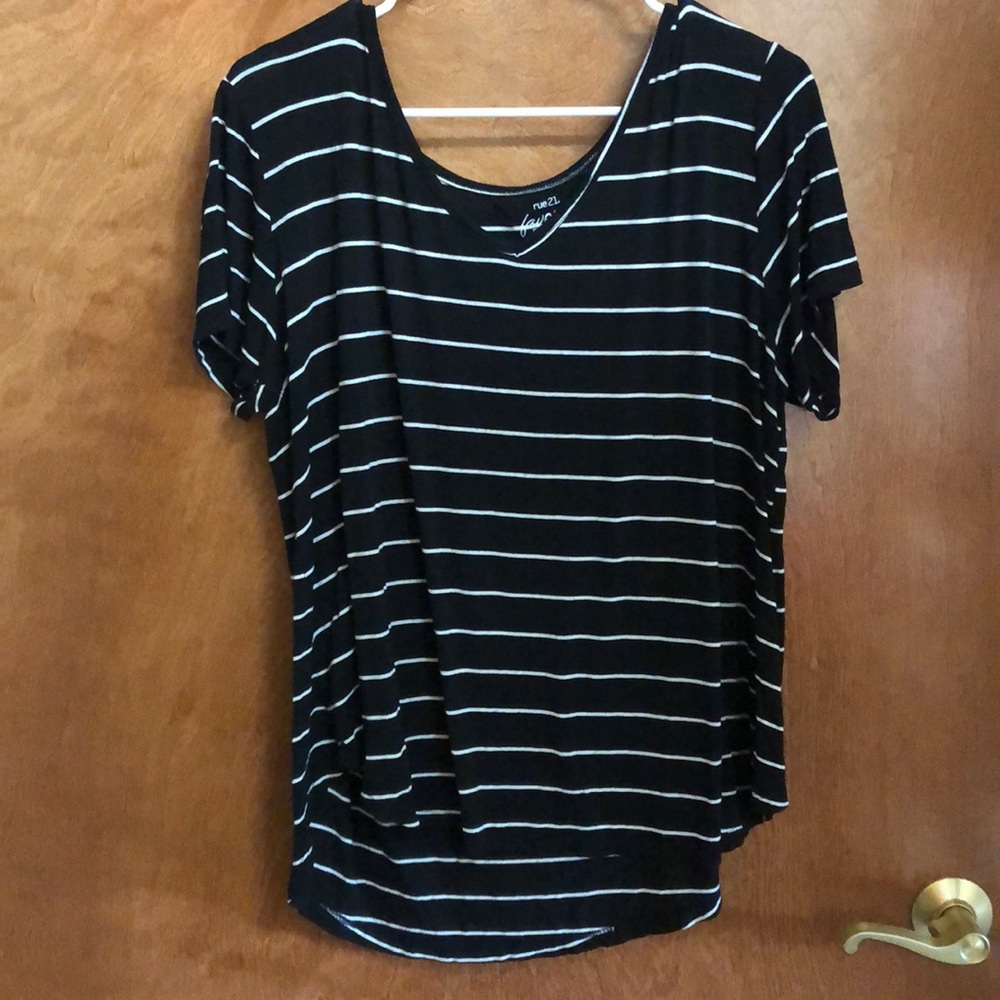 Black and white striped shirt